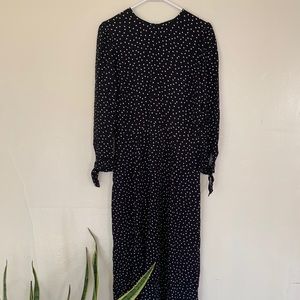 Reformation Zelda Long Sleeve Slit Dress (8)